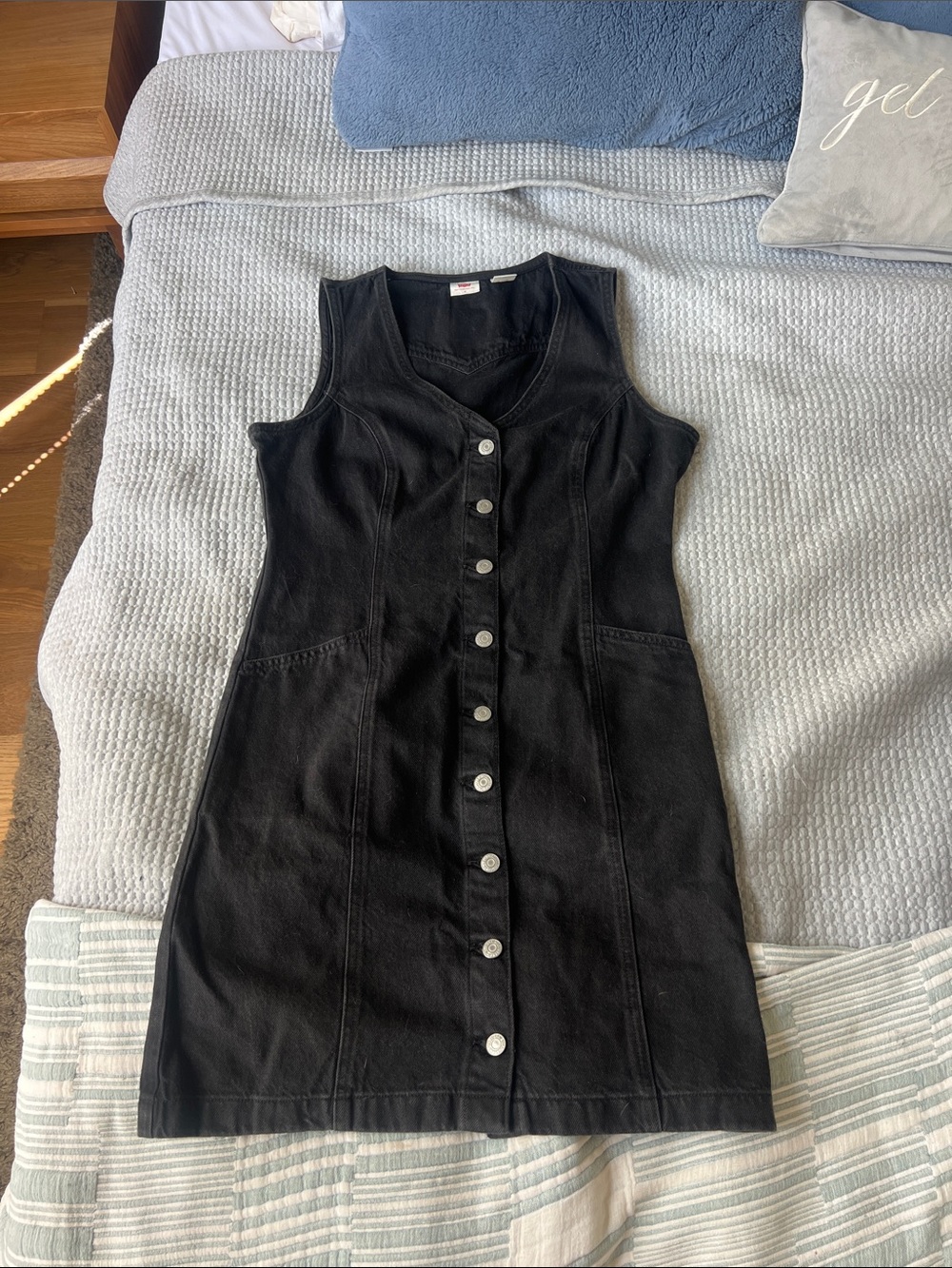 Levi's Black Button-Front Dress